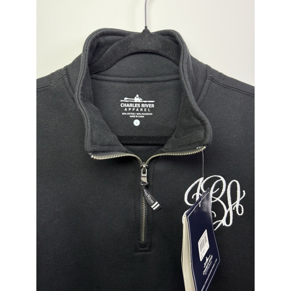 Charles‎ River Monogrammed "SHJ" Half-Zip Pullover Womens Size S. NEW!!!